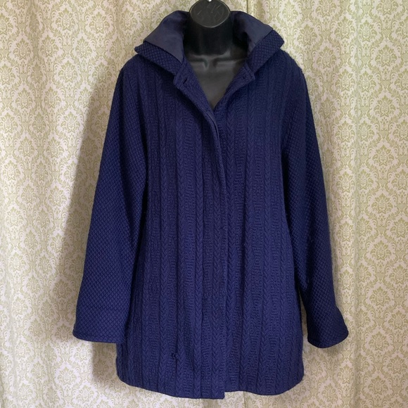 Boyne Valley Weavers Ireland handcrafted wool coat - Picture 6 of 11